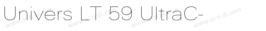 Univers LT 59 UltraC字体转换